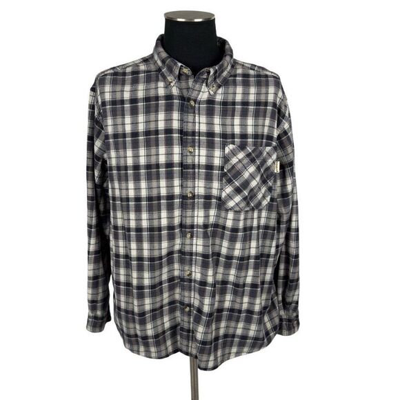 WoolRich Plaid Cotton Flannel Button Down Shirt - Men’s XXL - Picture 1 of 8